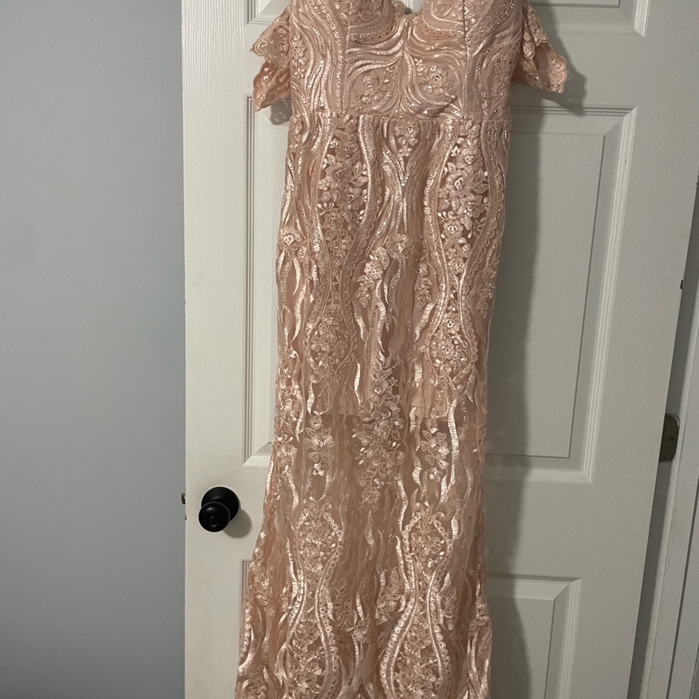 Elegant Lace Evening Gown